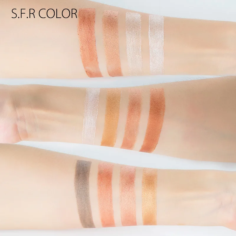 S.F. R color бронзатор и хайлайтер палитра 4 вида цветов осветляет контурный корректор