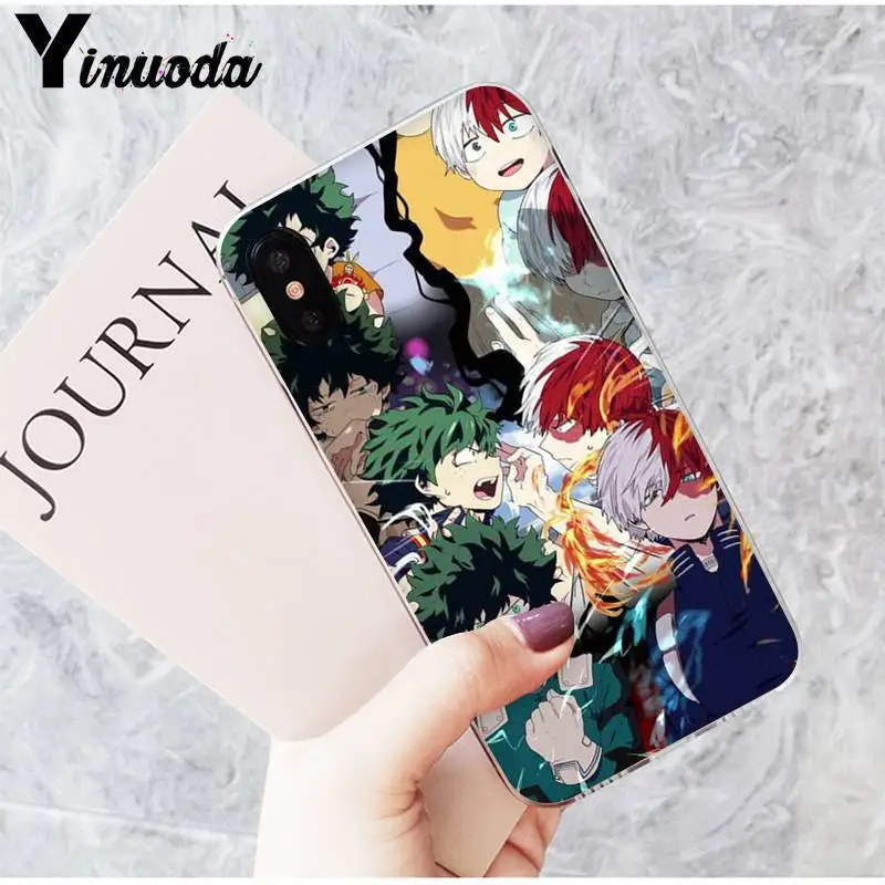 Yinuoda My hero of the Academy аниме Todoroki чехол для телефона чехол для iPhone 8 7 6 6S Plus X XS MAX 5 5S SE XR 10 11 11pro 11promax