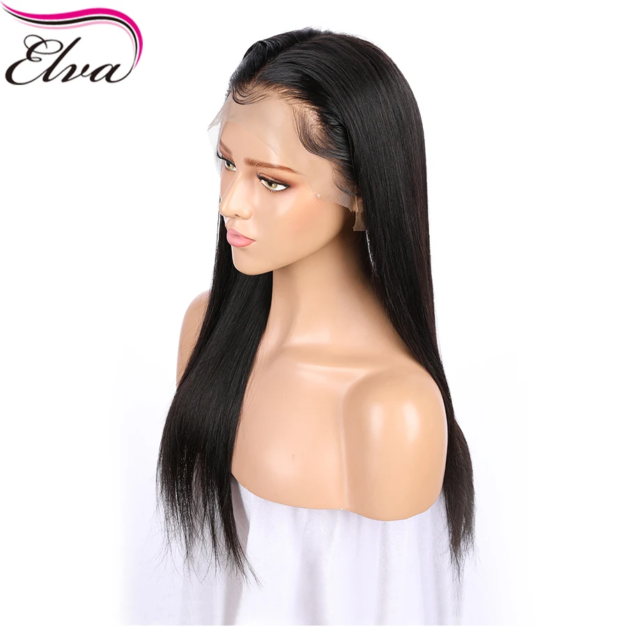 Elva Hair 13х6 кружевные передние человеческие волосы парики предварительно