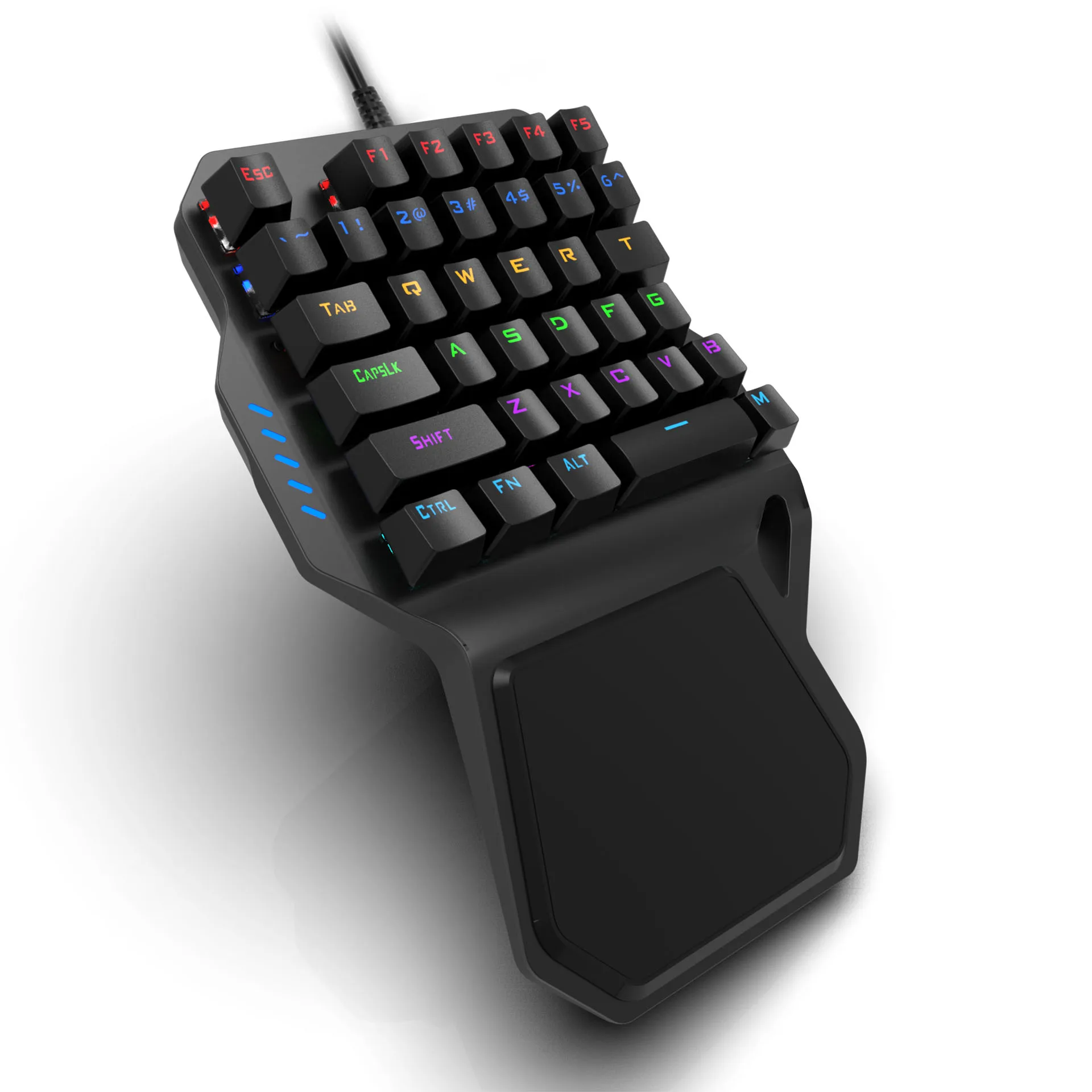 RK B30 Механическая компьютерная ПК PUBG игровая клавиатура Проводная USB Радуга с