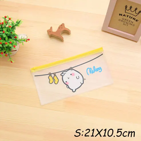 Yellow Small 1 шт. милый мультяшный картофель, кролик, Водонепроницаемый Многофункциональный Конверт на молнии для документов, чехол для данных, школьные принадлежности, канцелярские товары - Цвет: Yellow Small