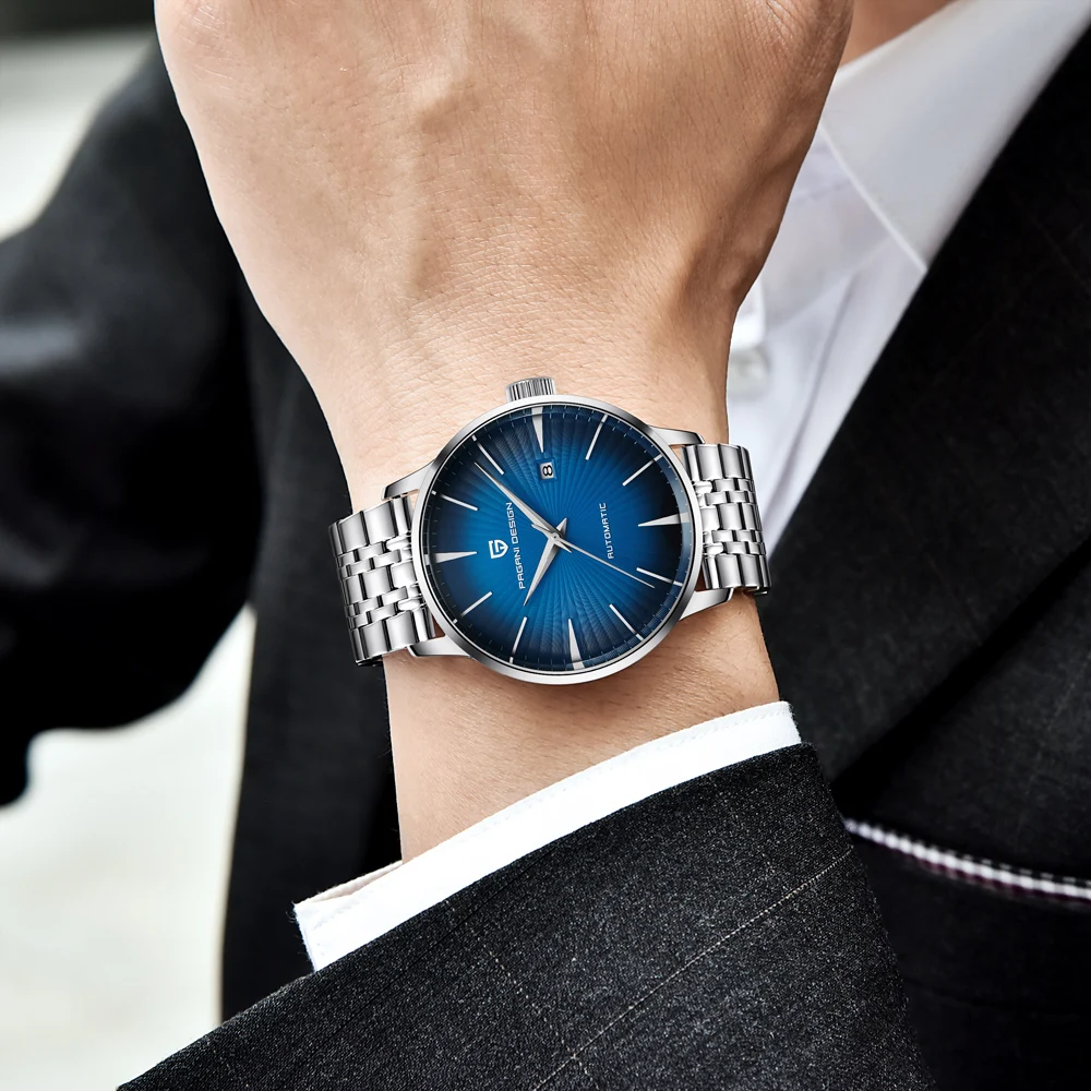 

PAGANI DESIGN Top Brand Men Watch Luxury Automatic Mechanical Stainless Steel Simple Style Men Watches Clock Relogio Masculino