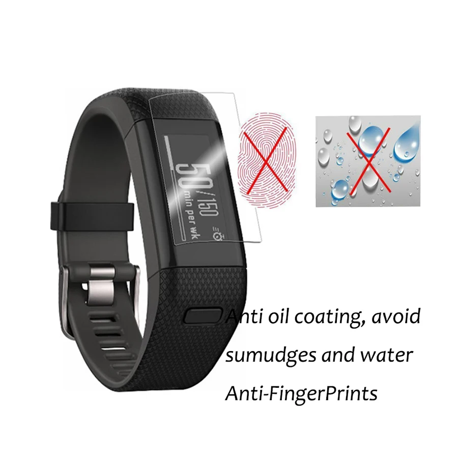 DAHABY 3D Soft TPU Film Screen Protector For Garmin Vivosmart HR Plus HR+ Smart Bracelet Wristband HD Clear Full Cover Not Glass | Мобильные
