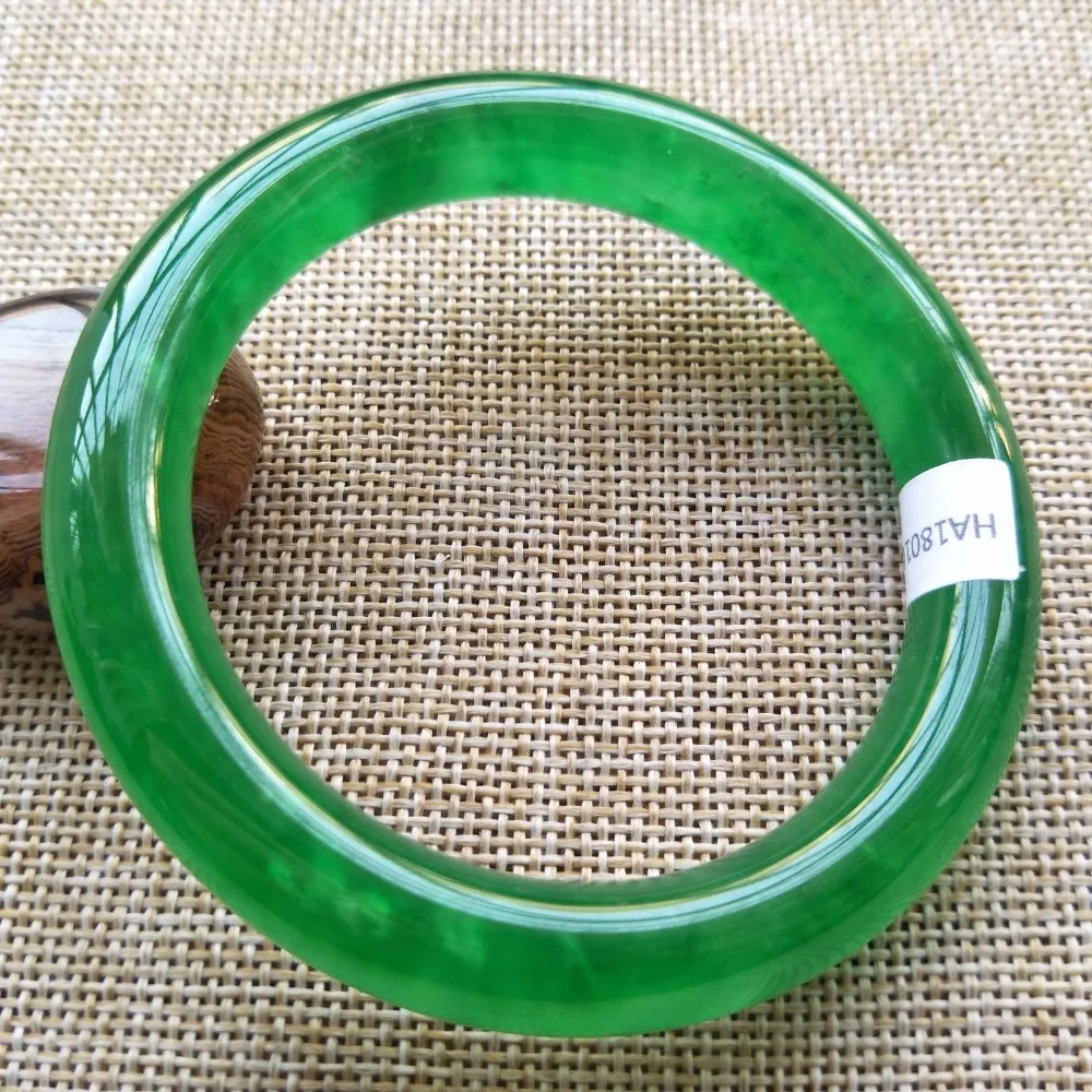 Высококачественный Браслет Jadeite JADE 58 60 мм Сертифицированный натуральный ледяной
