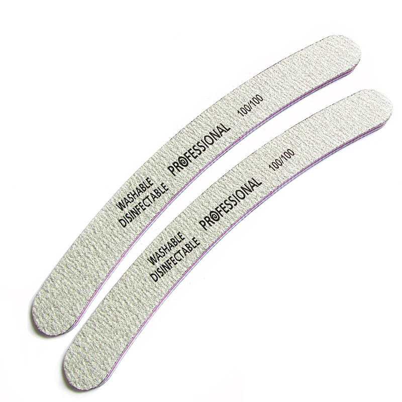 Пилочки для дизайна ногтей 2 шт./лот пилки маникюра 100/100 Грит|sponge nail file|nail filenail file