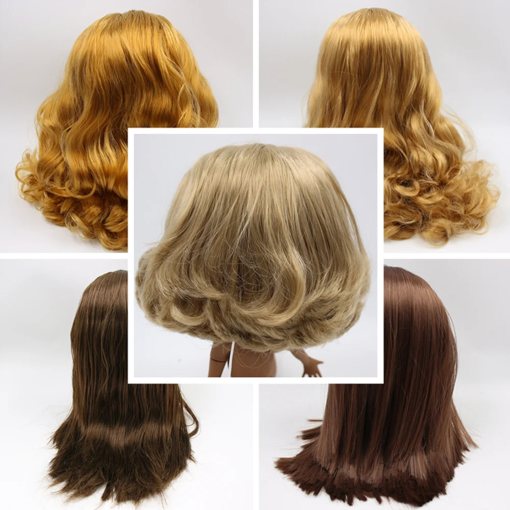 RBL Blyth волосы для куклы каштановые волосы парики в том числе жесткий endoconch series.52 завод Blyth