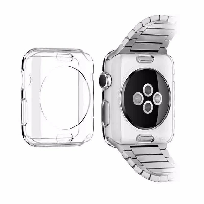 Прозрачный силиконовый чехол для Apple Watch Series 1 2 3 42 мм | Наручные часы