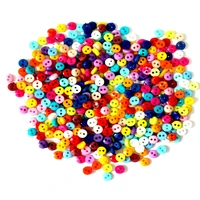 50pcslot 6mm 9mm round resin mini tiny buttons sewing tools decorative button scrapbooking garment diy apparel accessories