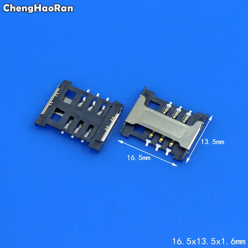 ChengHaoRan 2 шт Новый слот для гнезда sim карты держатель 16 5x13 5x1 6 мм lenovo A388T Xiaomi s