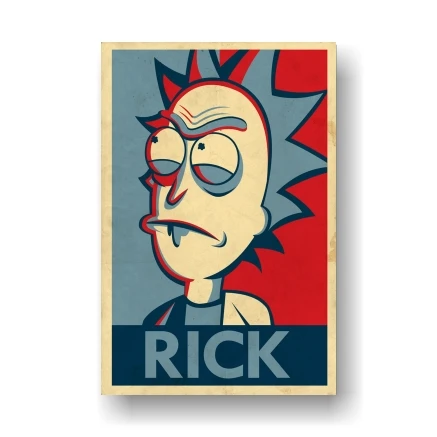 Оранжевый Серия Rick and Morty 1 винтажные плакаты анимация sci-fi sitcom художественная живопись украшение домашний декор - Цвет: Оранжевый