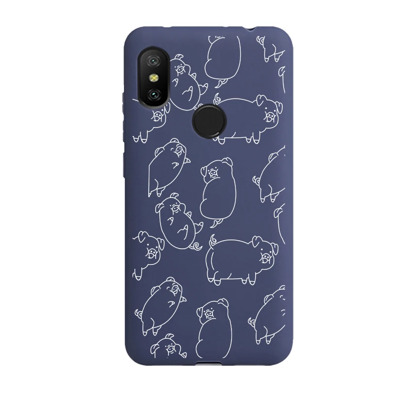 Мягкий чехол для телефона чехол для huawei P9 P8 lite P10 P30 P20 Lite P Smart Honor 20 10 9 8 Lite 8X 7A Pro красочные coque - Цвет: Pig 3 blue case