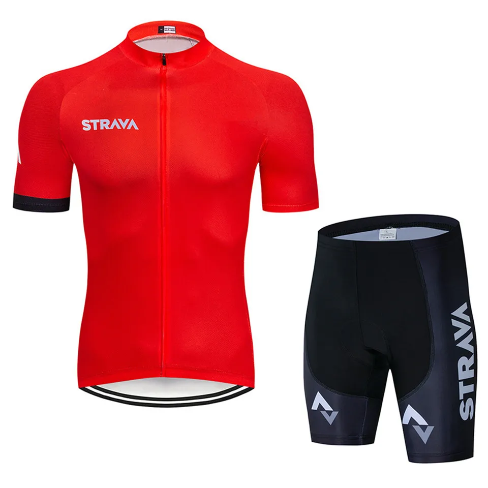 Cycling jersey STRAVA, набор Джерси для велоспорта, мужской набор для велоспорта, одежда для гонок, одежда для велоспорта, дышащая одежда для горного велосипеда, Ropa bicicleta - Цвет: Cycling jersey
