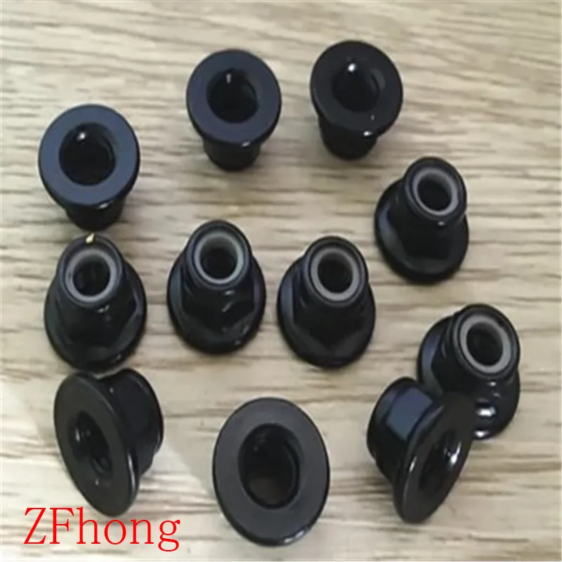 M3 m4 m5 m6 m8 сталь с черным фланцем нейлоновые гайки|m8 flange nut|black m5m6 nut |
