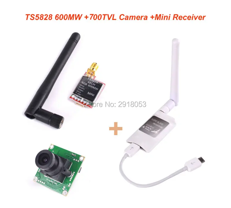TS5828 48CHMini 600mW передатчик + 700TV камера FPV мини 5 8G OTG UVC видео приемник Downlink|600mw
