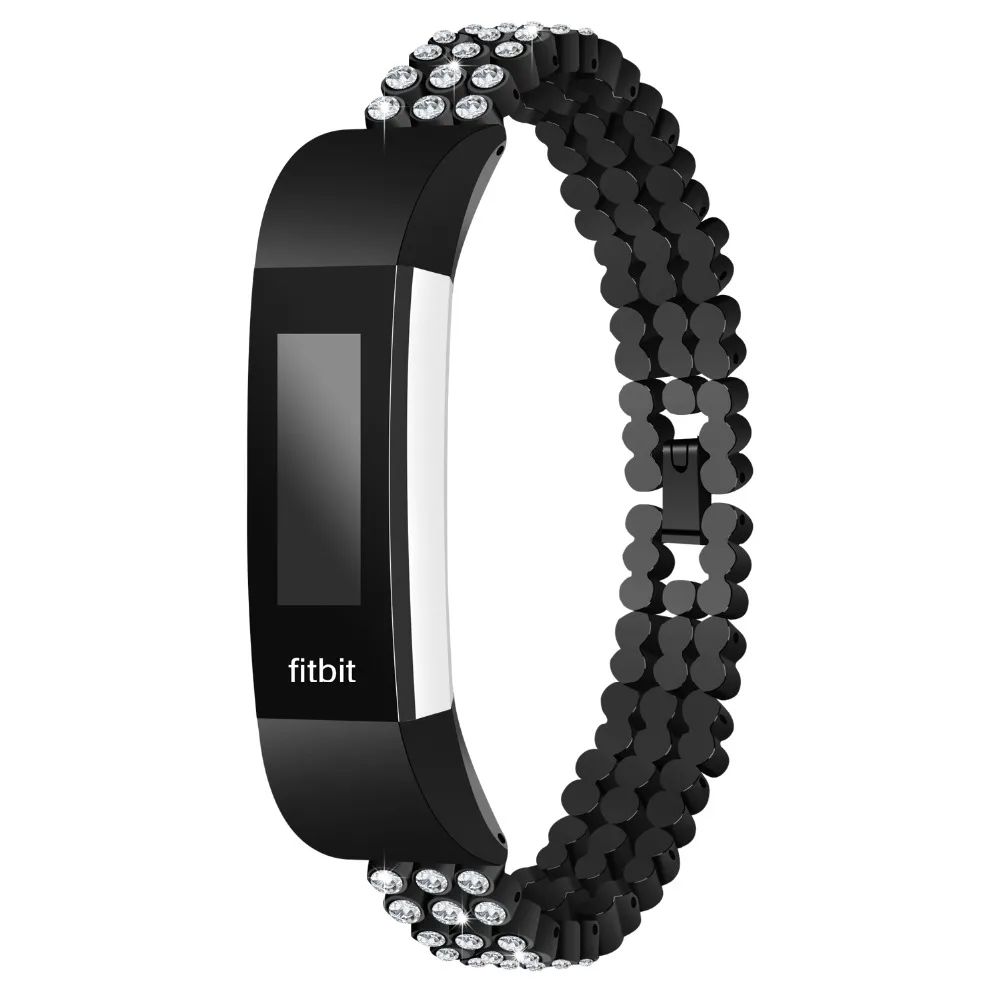 Для браслетов Fitbit Alta ювелирный браслет с регулируемым браслетом стразы