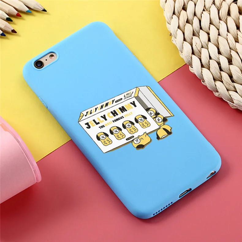 Силиконовые чехлы из ТПУ для iphone 6, 6 S, 7, 8 Plus, 5, 5S, SE, конфетная мягкая задняя крышка для iphone X, XR, XS MAX - Цвет: Blue