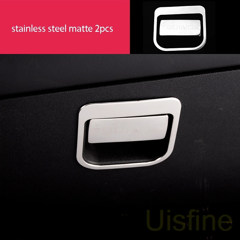 stainless matte 2pcs Матовая Внутренняя подъемная панель из нержавеющей стали, центральное управление, Воздушная розетка, декоративная для Chevrolet Equinox - Цвет: stainless matte 2pcs