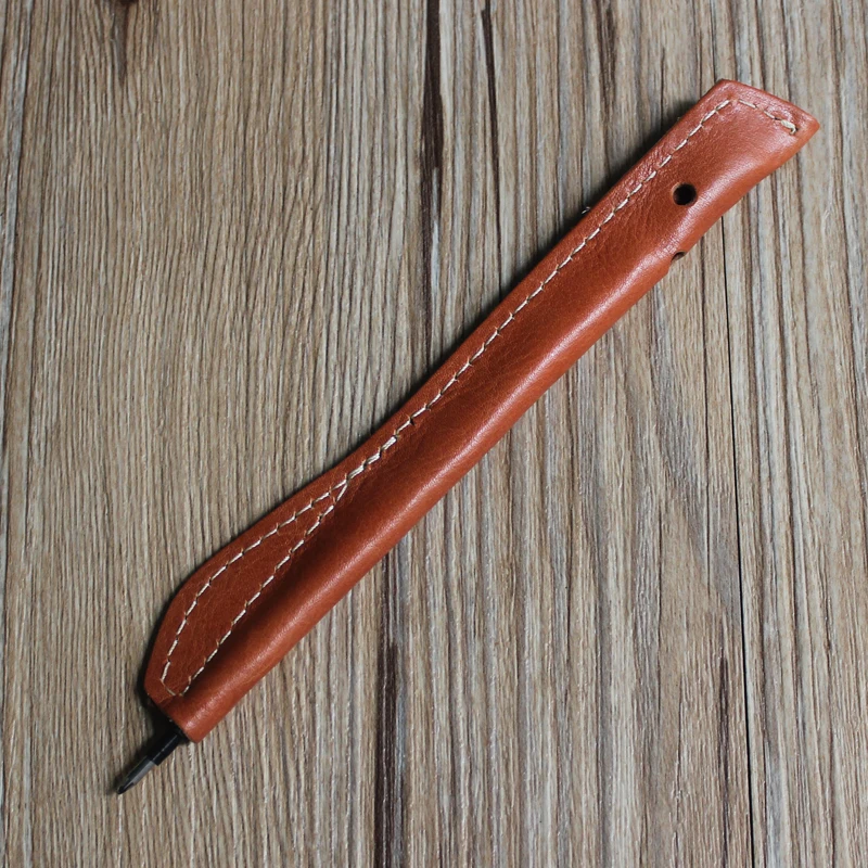 Чехол для ручек из натуральной воловьей кожи маленькие товары держатель