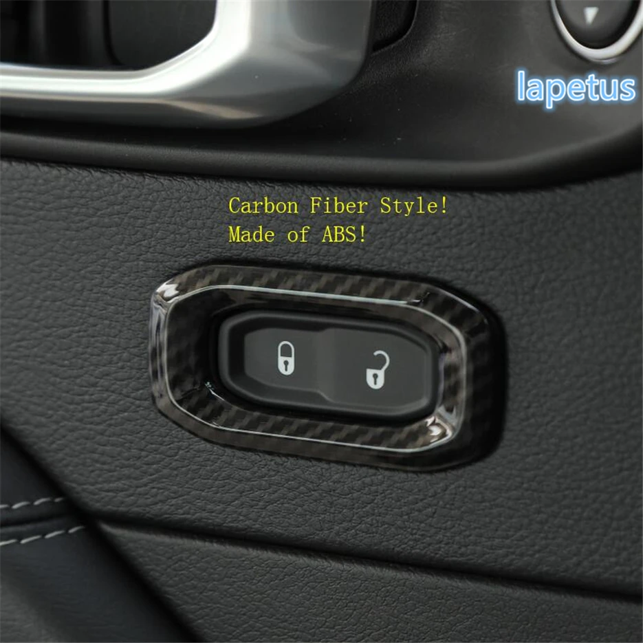 

Lapetus Colorful Front Door Lock Button Switch Decoration Frame Cover Trim 2 Pcs ABS Fit For Jeep Wrangler JL 2018 2019 2020