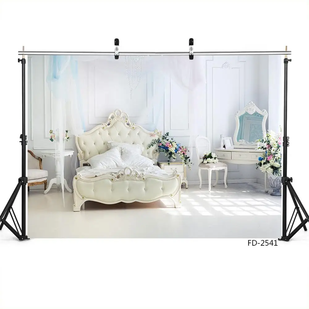 Bed Dresser Vinyl Photographic Backgrounds for Photo Studio Children Wedding Backdrops SHhootings Photophone Photocall | Электроника