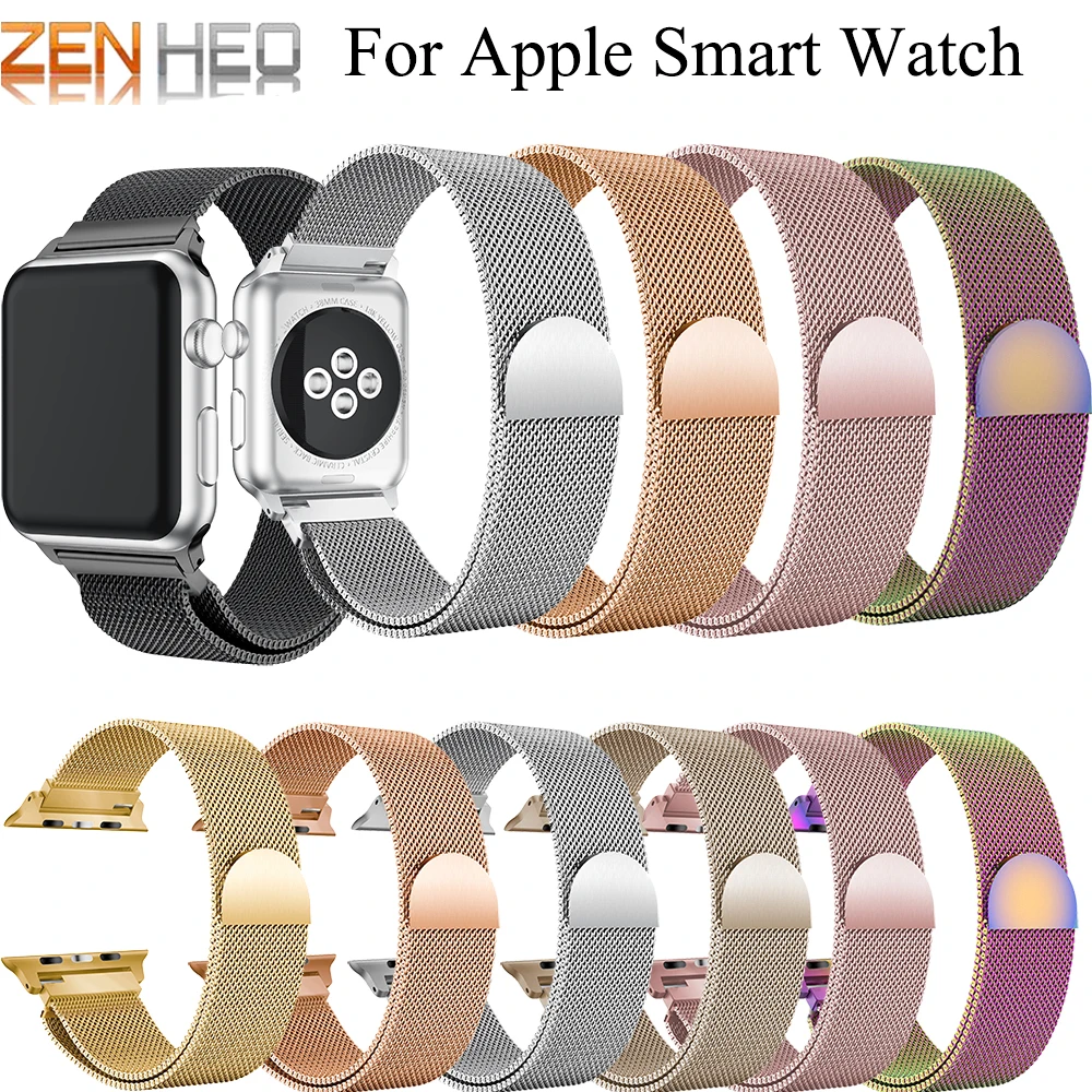 Миланская петля, ремешок для Apple watch, 42 мм, 38 мм, версия соединяющий ремешок браслета Магнитный регулируемый ремешок для Apple Watch, версии Series4 на возраст 1, 2, 3, 40 мм 44 мм