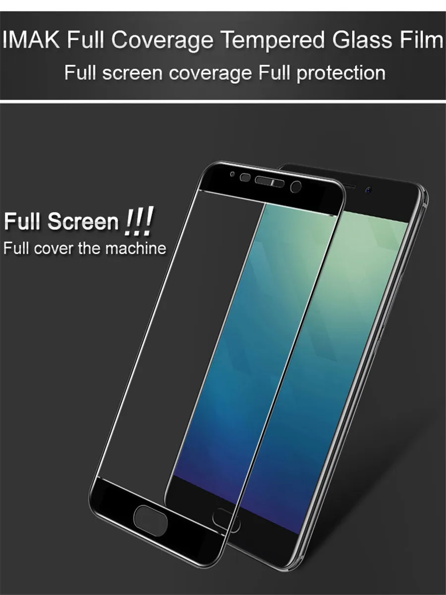 Бренд IMAK полное покрытие закаленное стекло для Meizu M6 NOTE Стекло 9H 2.5D Премиум полный экран протектор Защитная пленка безопасный Чехол