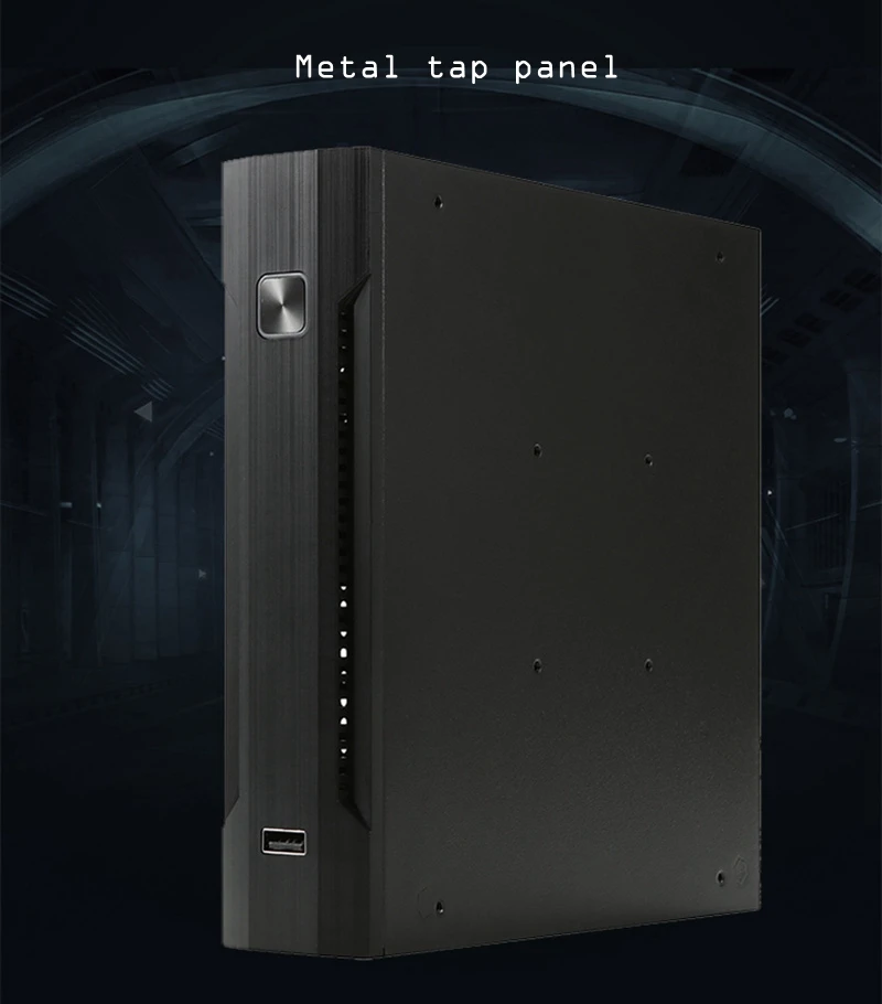 Тонкий itx мини Чехол HTPC домашний кинотеатр горизонтальный itx корпус SECC ПК для рабочего кабинета мини-atx игровой настольный корпус