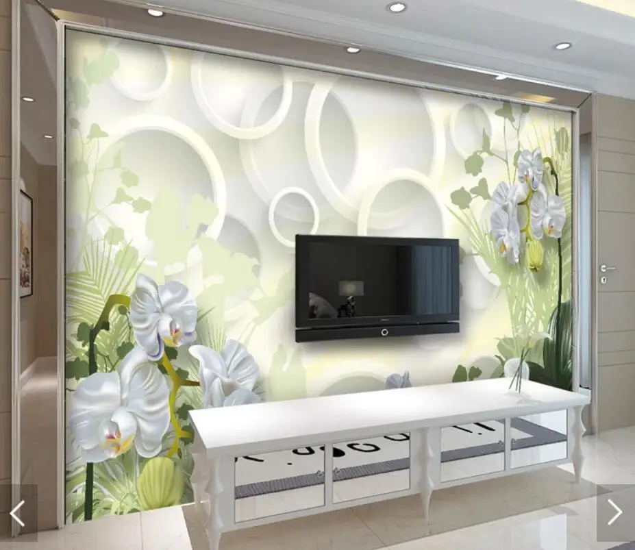 3D Clivia Flower Wall Paper Mural for Living Room Bedroom Floral Art Decor Home Wallpaper Landscape Murals Papel De Parede | Обустройство