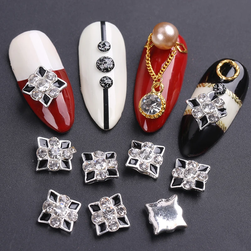 стразы для ногтей Nail Art Украшения Блеск Сплава Ювелирных Изделий Стразы 10 шт./лот