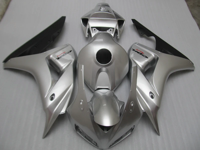

Injection molding fairing kit for Honda CBR1000RR 2006 2007 silver black motorcycle fairings CBR 1000RR 06 07 OT36
