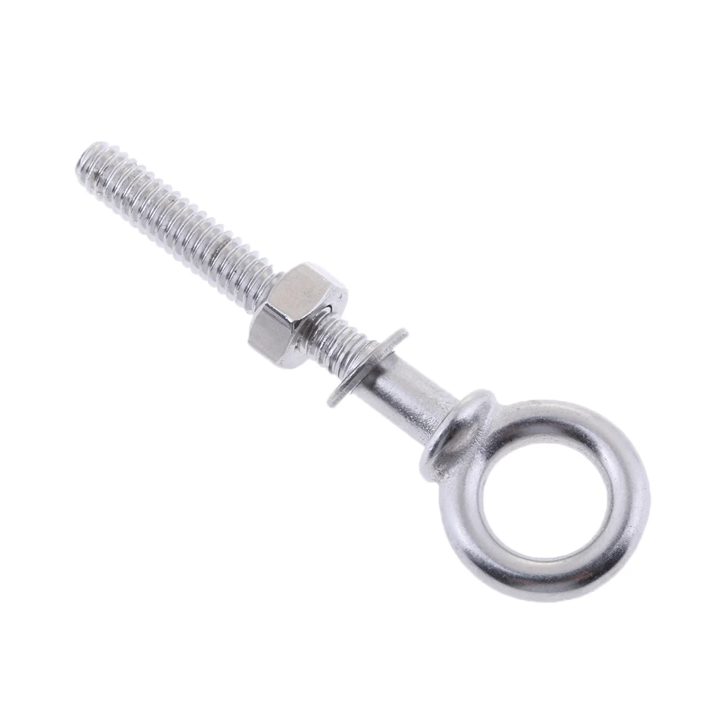 304 Stainless Steel Long Lifting Eye Bolt with Nut and Washer Marine Hardware M4 x 40mm Dropshipping | Автомобили и мотоциклы