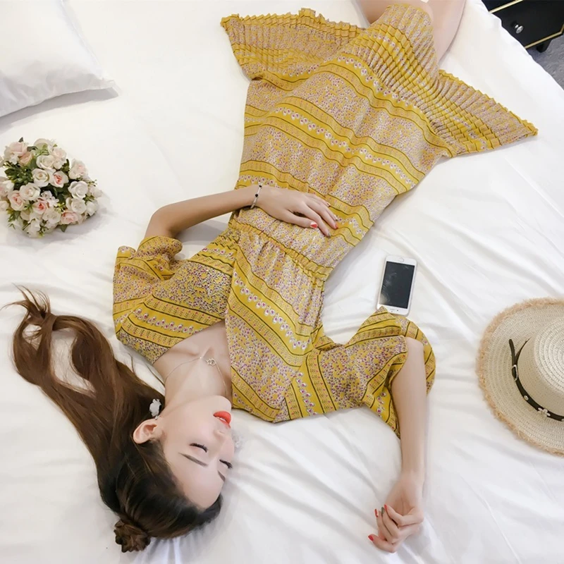 Летнее женское платье расклешенными рукавами v-образным вырезом Цветочные