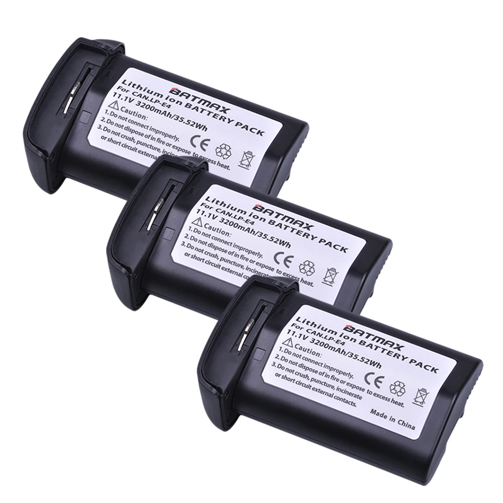 Литий ионный аккумулятор для цифровых зеркальных камер Canon EOS 1D Mark 3 III 1DX 4 IV 3200 мАч