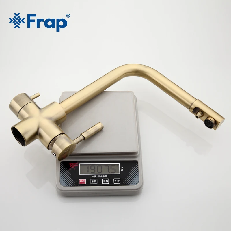 Новый Бронзовый кухонный кран Frap Seven Letter Design с поворотом на 360 градусов и функцией