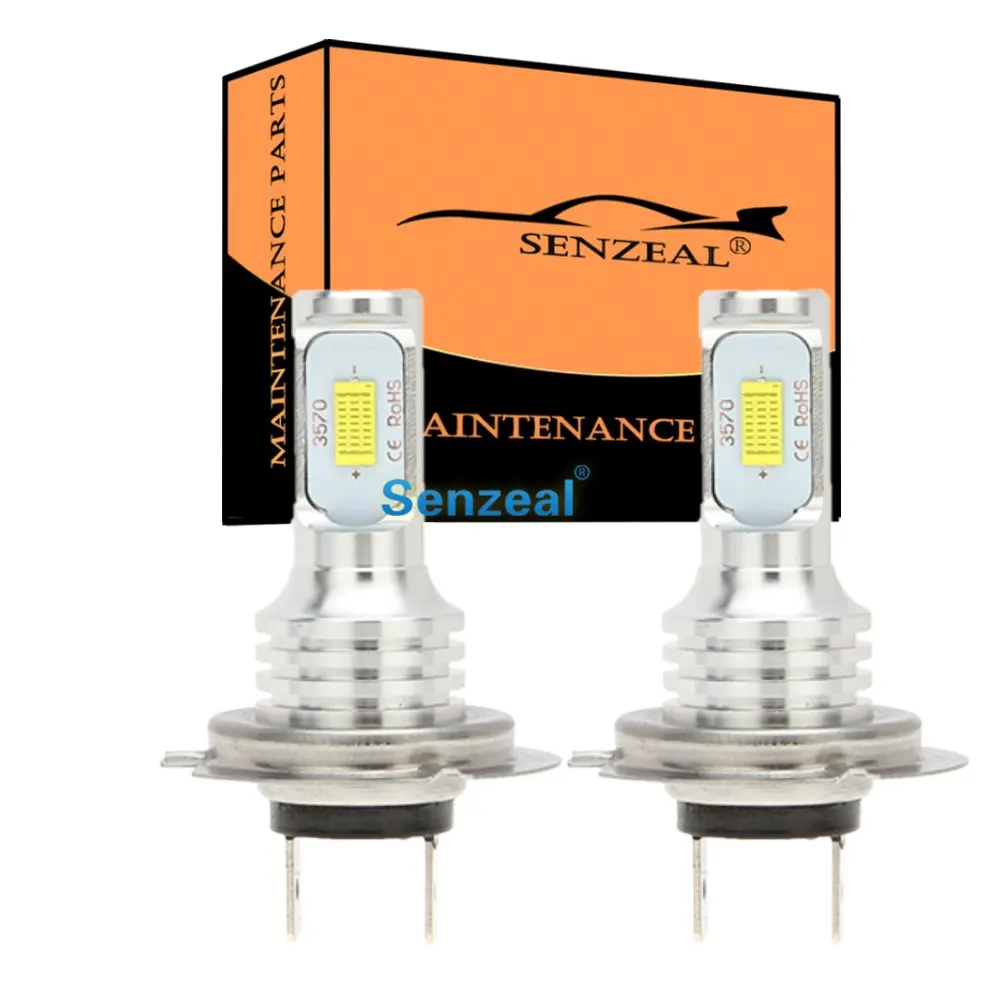 SENZEAL 2 шт. супер яркий CSP 3570 H7 Противотуманные фары Дневные Фары Светильник лампы 72