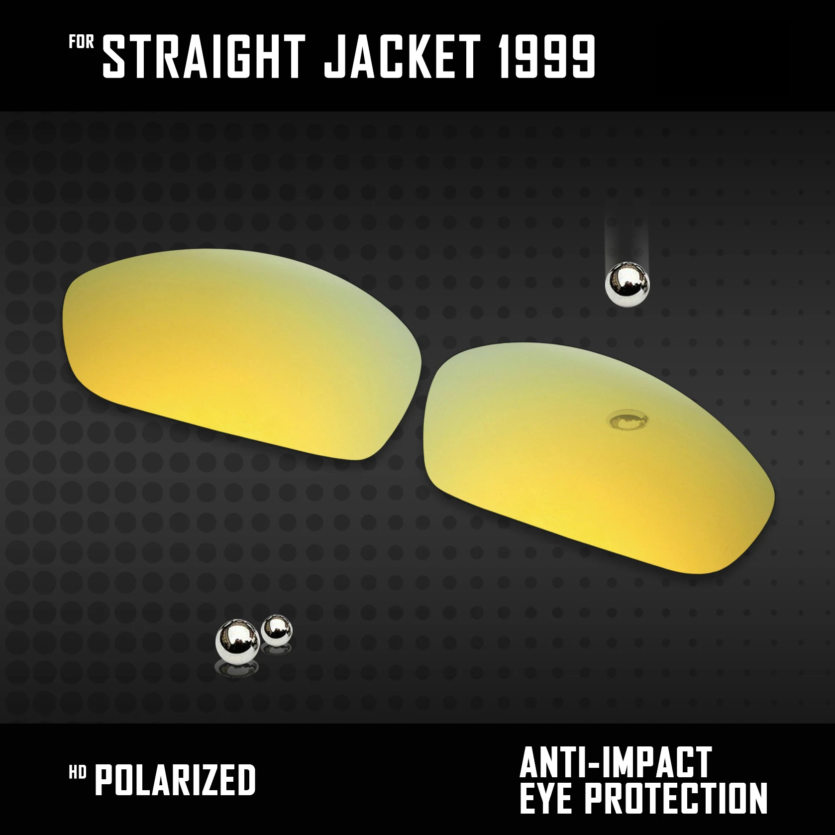 Замена линз OOWLIT для Oakley прямой куртки 1999 поляризованные солнцезащитные