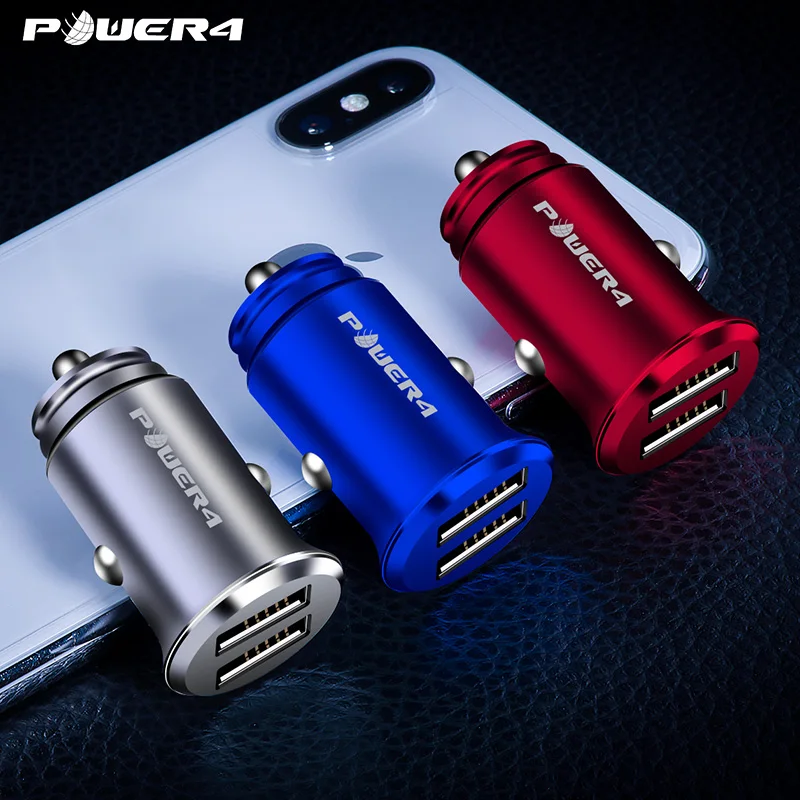 Power4, 4.8A, супер быстрое автомобильное зарядное устройство для телефона, наушники, mp3-плеер, зарядка, смарт, двойной USB, автомобильное зарядное устройство для samsung S8 S9