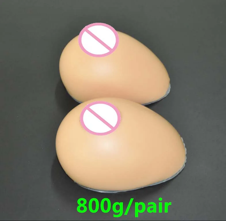 

800g/pair C cup Tan Realistic Silicone Breast Form Silicone Fake breasts Tits Enhancer Boobs Pads enlargement Bra inset pads