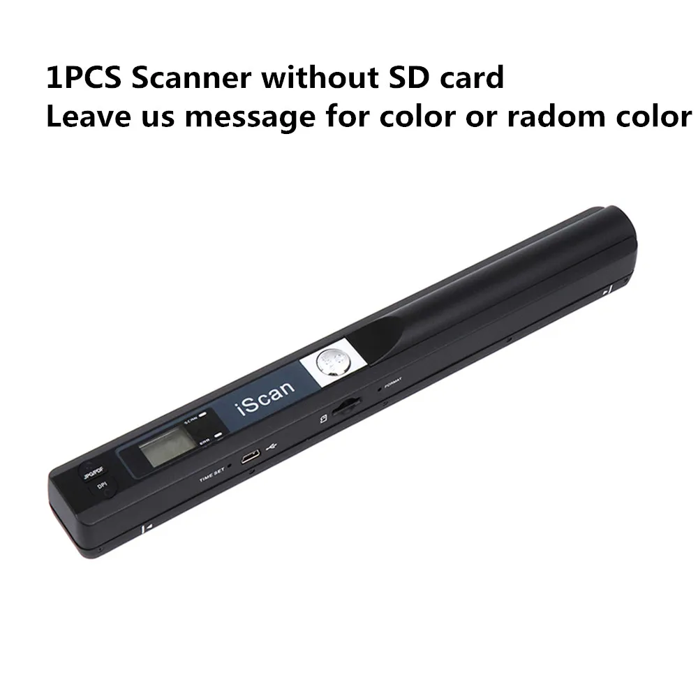 1 Scanner no SD Card IssyzonePOS портативный сканер документов мини ручной A4 изображения мобильный сканер USB Micro SD TF карты для дома Offlice книга сканирования - Цвет: 1 Scanner no SD Card