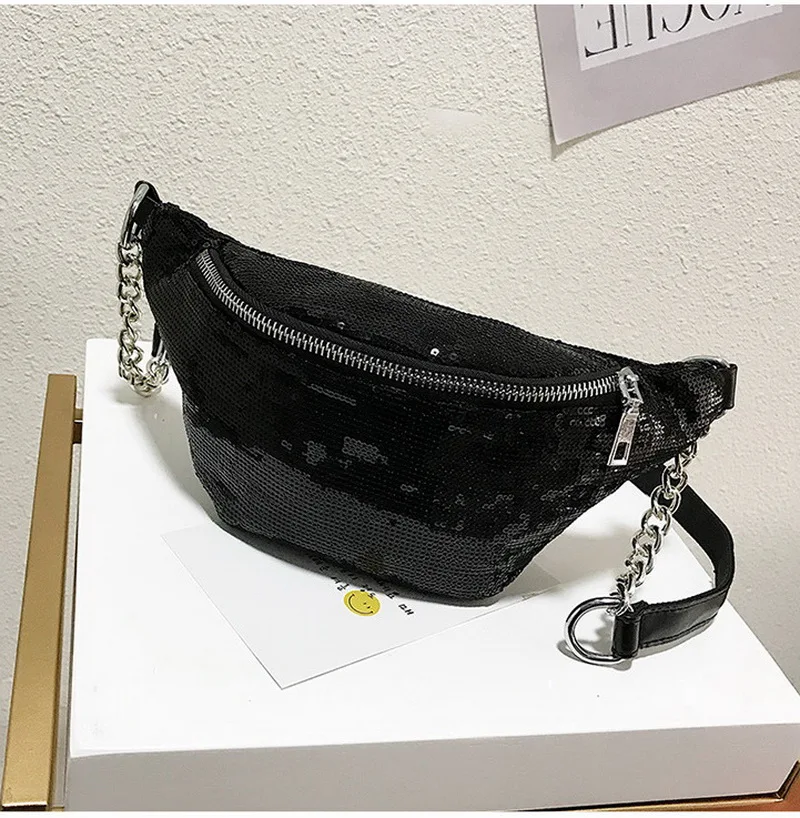 Mododiino Bling Sequins Сумки на пояс многофункциональные модные женские сумки на плечо Классический дизайн сумки Повседневная сумка на ремне DNV0364