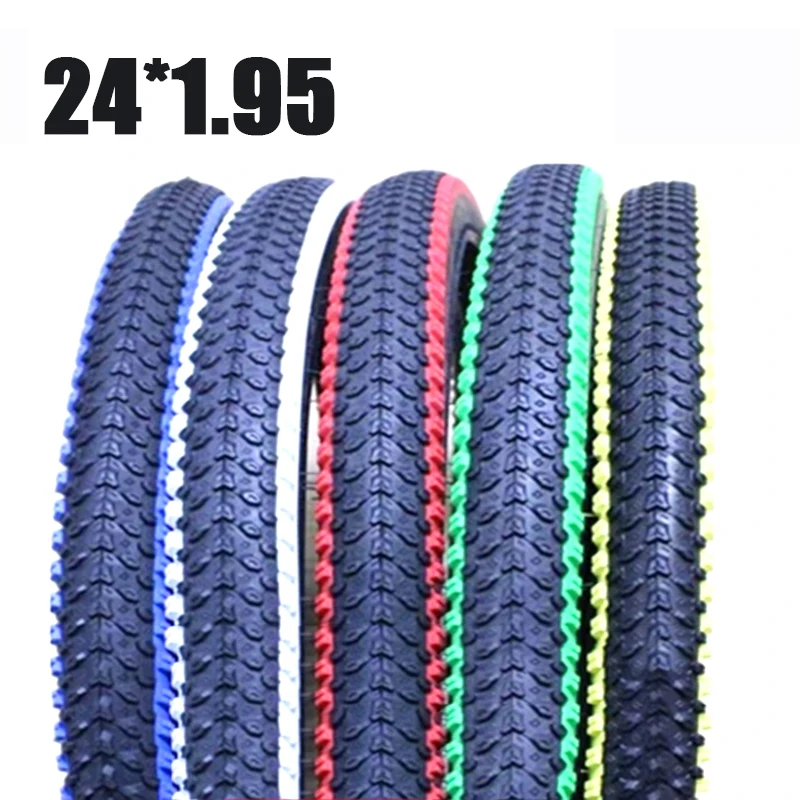 

Bicycle Tyre Size 24*1.95(53-507) Bike Tires Mountain MTB Bicycle Tire Nonslip Cycling Bike Tire 5 Color Compass Free Shipping