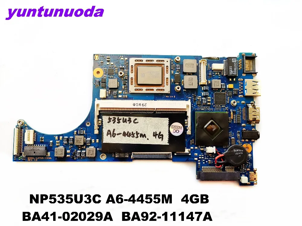 Для samsung 535u3c 535u3b 535u3x компьютерный портативный компьютер материнская ЦПУ A6 4455M 4g 100%
