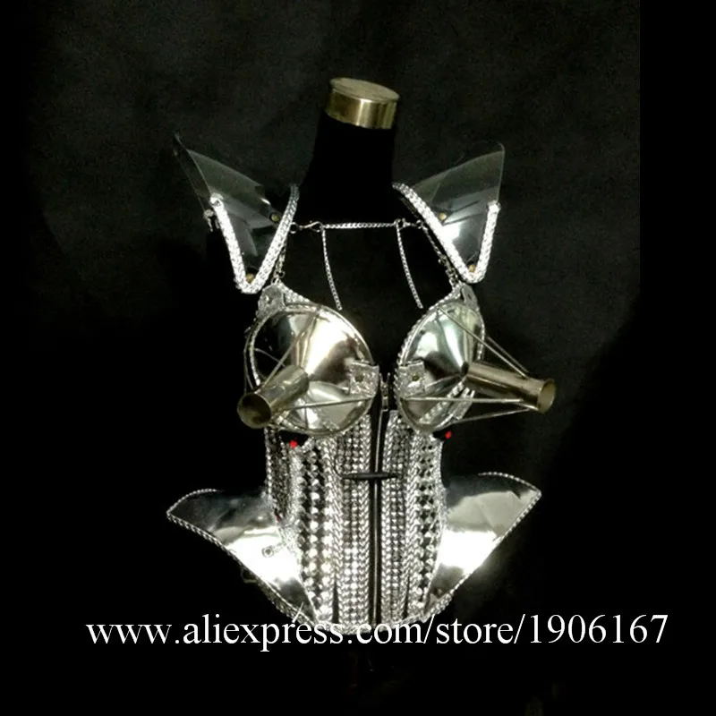 Nightclub Cold Fireworks Sexy Lady Party Dress Stage Performance Singer Dancer Wears Clothes DJ DS Light Ballroom Costumes | Дом и сад