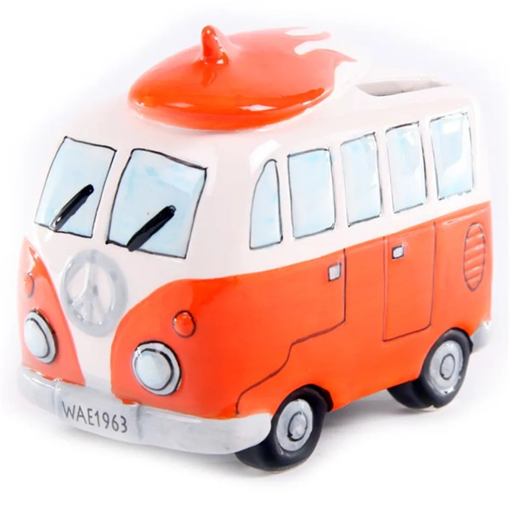 Campervan дизайн копилка Ретро Camper Van Surfer доска для серфинга на крыше керамическая