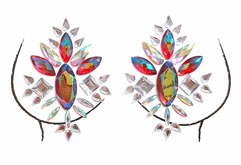 Наклейка Bindi Ручной Работы Бохо и Племенной Стиль тела Декор стикер можно наклеить на самоклеющиеся драгоценные камни грудь наклейка на сосок