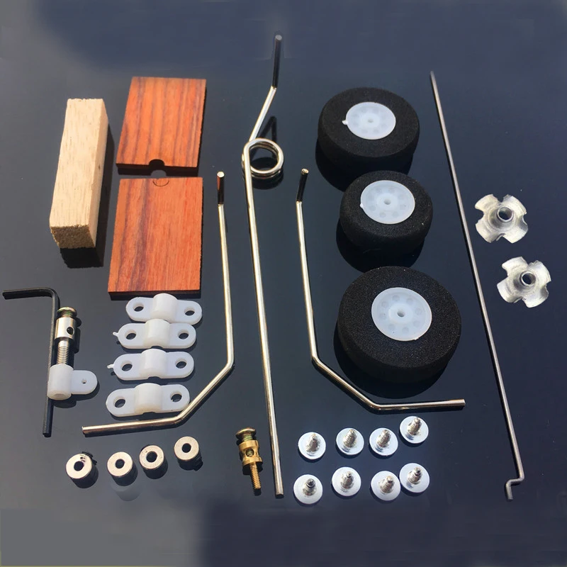 Комплект шасси для самолета KT радиоуправляемое фиксированное крыло перед рулем