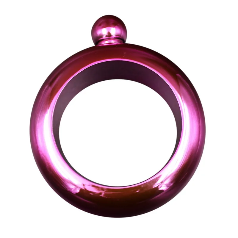 rose red Hifuar, 3,5 унций, браслет из нержавеющей стали, фляжка, браслет, фляга, портативная круглая бутылка для вина, виски, бутылочка для питья, посуда для напитков, воронка - Цвет: rose red