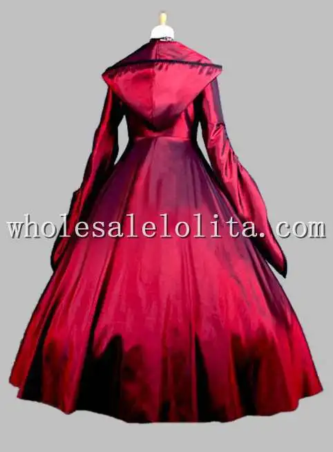 Женское платье с капюшоном в готическом стиле|witch cosplay|cosplay dresswitch dress |