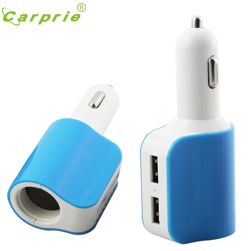 Автомобильный Стайлинг гнездо прикуривателя CARPRIE 2 USB разветвитель в одну сторону