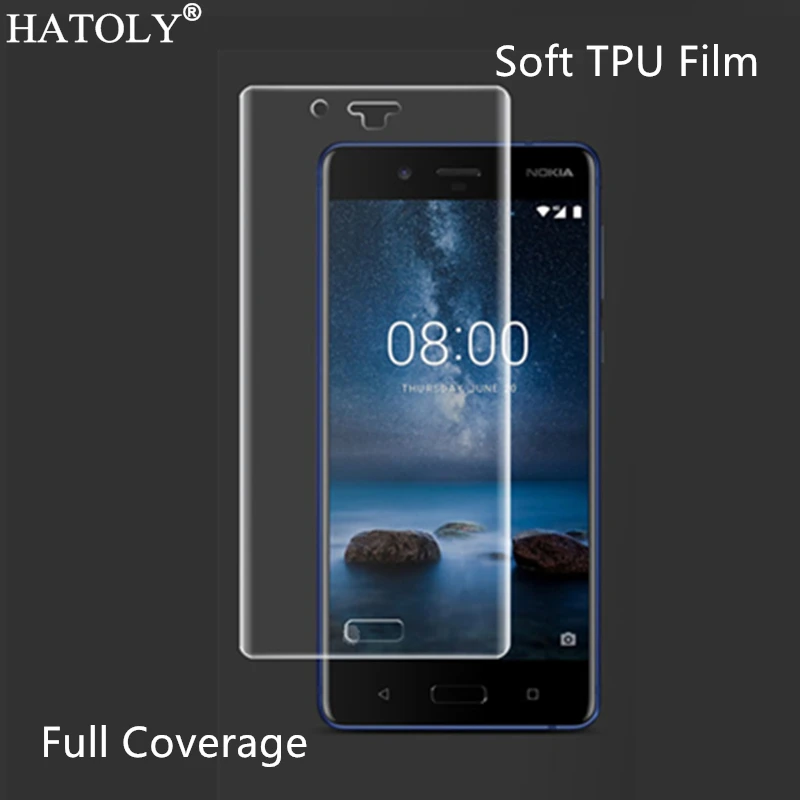 Защитная пленка для Nokia 8 изогнутая термополиуретановая Nokia8 не стеклянная